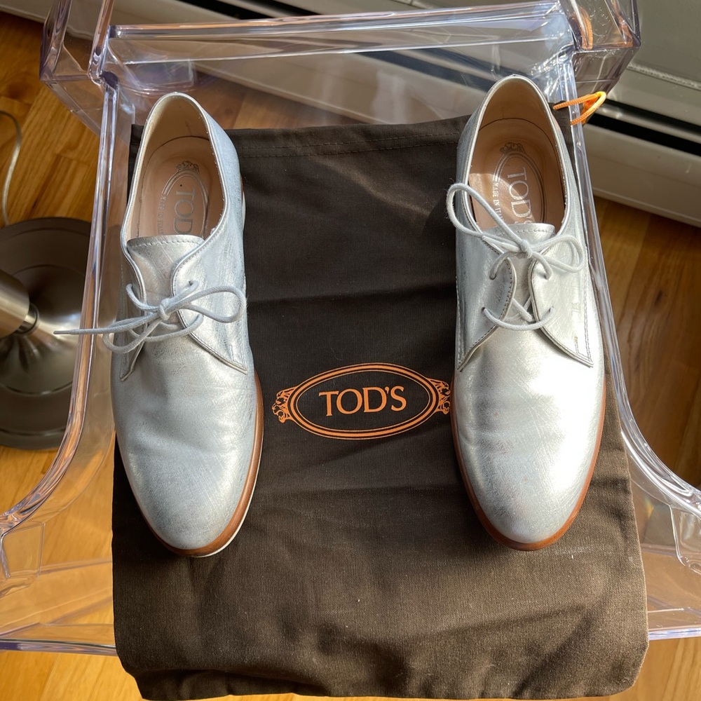 Tod's White Textured Sole Footwear